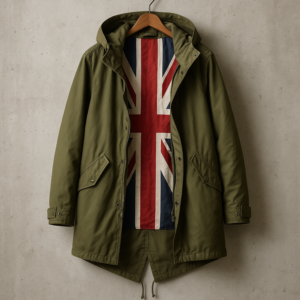 Mod parka with Union Jack lining